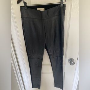 Nicole Miller Artelier Leather Panel Pants